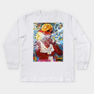 Cigar lady 95 Kids Long Sleeve T-Shirt